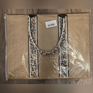 Tan Leopard Print Tote